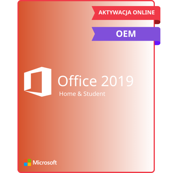 Office 2019 Home & Student Klucz OEM (Aktywacja Online)