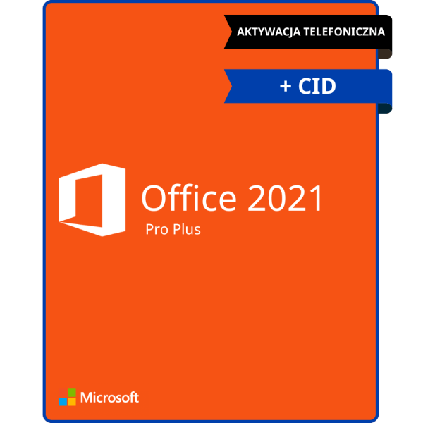 Office Pro Plus 2021 + CID Klucz (Aktywacja Online)