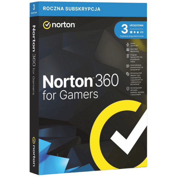 Norton 360 for Gamers 3 PC / 1 Rok