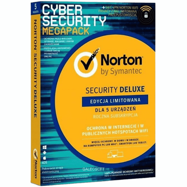 Norton Security Deluxe 3.0 5 PC / 1 Rok